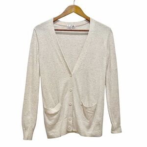 Talula Sweater Cardigan Cashmere Angora Rabbit Hair Cream Size XS Button Front